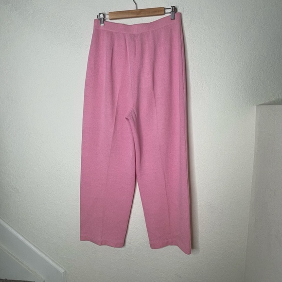 St. John Collection by Marie Gray Santana Knit Pants Size 10 Pink Wide Leg - Picture 2 of 12